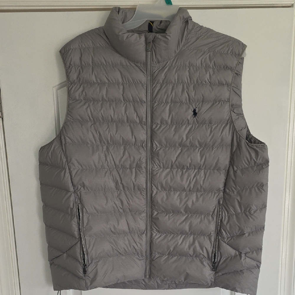 Ralph Lauren Men's Puffer Gray Vest